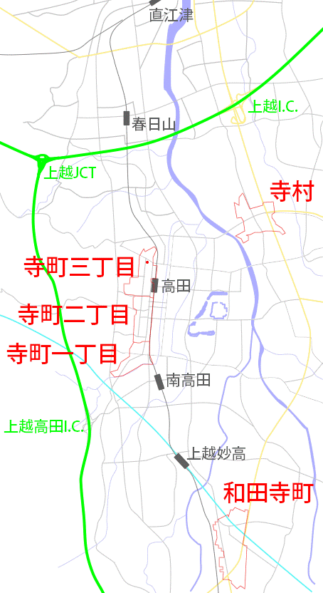 寺町範囲図